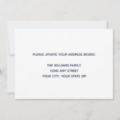 Unsere Familie hat das Foto Navy Blue des Custom H Ankündigung (Rückseite)