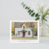 Unsere Familie hat ein Foto von Eigenheimen übertr Postkarte (Stehend Vorderseite)