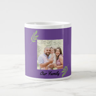 "Unsere Familie" - individuelle FotoCollage Jumbo-Tasse