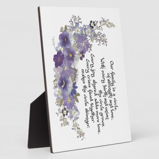 Unsere Familie ist ein Kreis Fotoplatte (Seite)