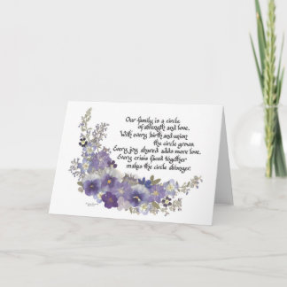 Unsere Familie ist eine Kreiskarte Karte