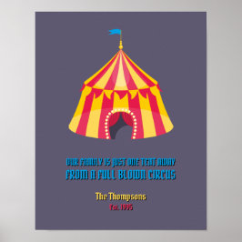 Unsere Familie ist nur ein kurzes lustiges Poster