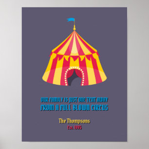 Unsere Familie ist nur ein kurzes lustiges Poster