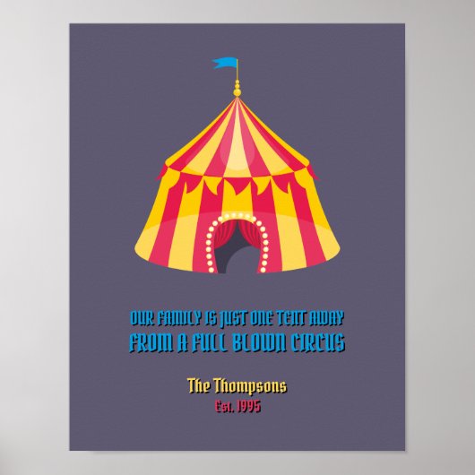 Unsere Familie ist nur ein kurzes lustiges Poster (Vorne)