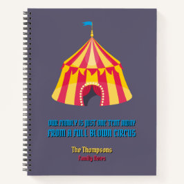 Unsere Familie ist nur ein Zelt entfernt lustig Notizblock