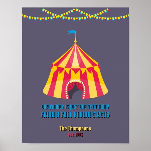 Unsere Familie ist nur ein Zelt entfernt lustig Poster (Vorne)