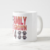 Unsere Familie ist um vier Tasse für Haustiere gew (Vorderseite Rechts)