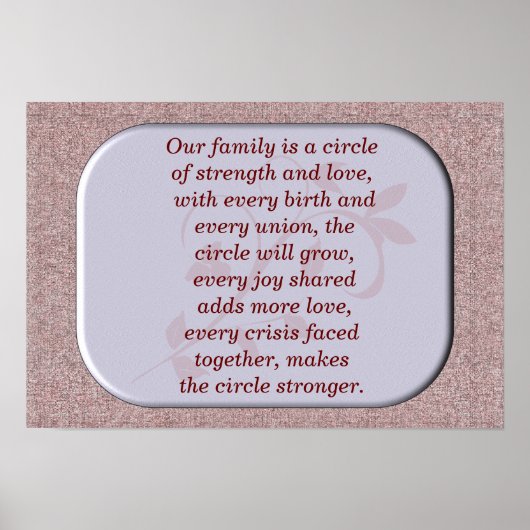 Unsere Familie - Kunstdruck Poster (Vorne)