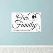 Unsere Familie Leinwanddruck (Insitu (Holzboden))