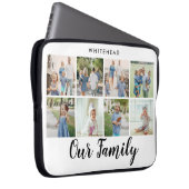 Unsere Familie Moderne 8 FotoCollage Laptopschutzhülle (Vorne Rechts)