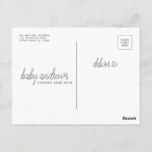 Unsere Familie wächst um 2,50 m Postkarte (Rückseite)