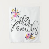 Unsere Familie Wandteppich (Vorderseite)