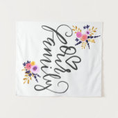 Unsere Familie Wandteppich (Vorderseite (Horizontal))