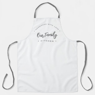 Unsere Familienküche hausgemacht mit Liebe Modern Schürze