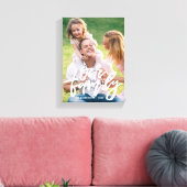 Unsere Familienschrift Personalisiert Leinwanddruck (Insitu (Wohnzimmer))