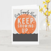 Unsere Familienzulassung 5"x7" Karte (Gelbe Blume)