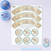 Unsere Fee Prinzessin, Mädchen Geburtstagskuppchen Flyer (Einzeln)