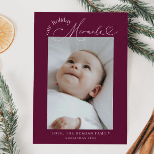 Unsere Feiertage Wunder Cranberry Geburtserklärung Ankündigung