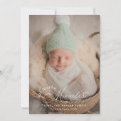 Unsere Feiertage Wunderweihnachtsankündigung Ankündigung (Vorderseite)