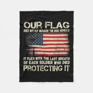 Unsere Flagge - Atem jeder Soldaten-amerikanischen Fleecedecke