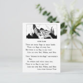 Unsere Flagge Postkarte (Stehend Vorderseite)