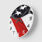 Unsere Flagge Runde Wanduhr (Winkel)