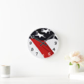 Unsere Flagge Runde Wanduhr (Zuhause)