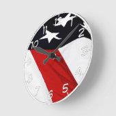 Unsere Flagge Runde Wanduhr (Winkel)