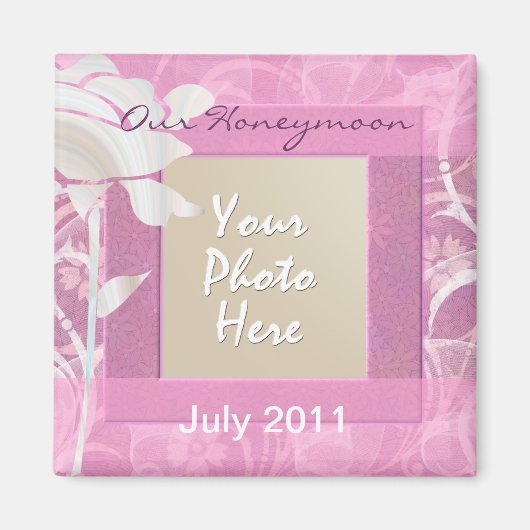 Unsere Flitterwochen Magnet (Vorne)