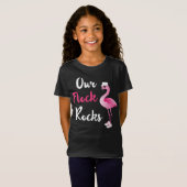 Unsere Flock Rocks Adorable Flamingo Schifffahrt T-Shirt (Vorne ganz)
