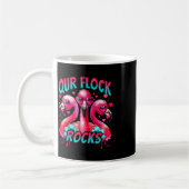 Unsere Flock Rocks Flamingo Matching Familienurlau Kaffeetasse (Links)