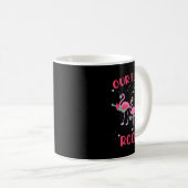 Unsere Flock Rocks Flamingo Matching Familienurlau Kaffeetasse (VorderseiteRechts)