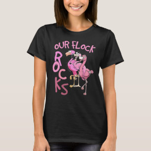 Unsere Flock Rocks Flamingo Matching Familienurlau T-Shirt