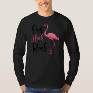 Unsere Flock Rocks Flamingo Mutter Tag Mütter Wome T-Shirt