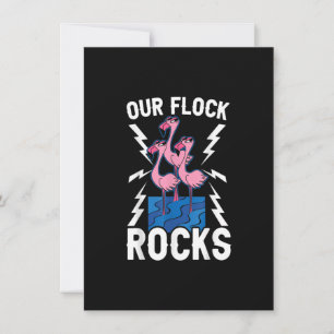 Unsere Flock Rocks Flamingo Whisperer Pink Feather Einladung