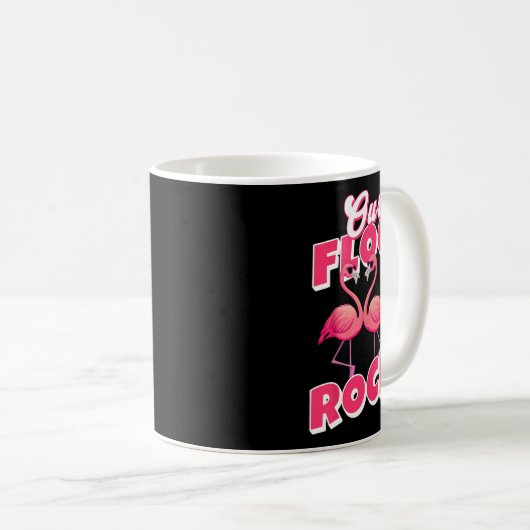 Unsere Flock Rocks Funny Flamingo Matching Family Kaffeetasse (VorderseiteRechts)
