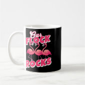 Unsere Flock Rocks Funny Flamingo Matching Family Kaffeetasse (Links)