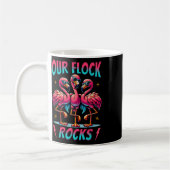 Unsere Flock Rocks Niedlich Flamingo Matching Fami Kaffeetasse (Links)