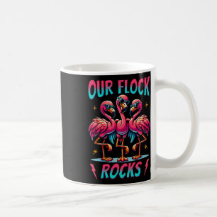 Unsere Flock Rocks Niedlich Flamingo Matching Fami Kaffeetasse