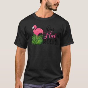 Unsere Flock Rocks Tropical Flamingo Matching Fami T-Shirt