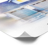 Unsere Forever Zuhause Custom House Portrait Water Poster (Ecke)