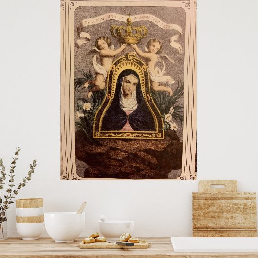 Unsere Frau der Heiligen Höhle Poster (Küche)