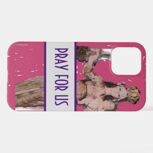 Unsere Frau iPhone Hülle (Rückseite (Horizontal))