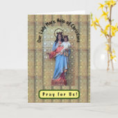 Unsere Frau Mary, Hilfe von Christen Karte (Gelbe Blume)