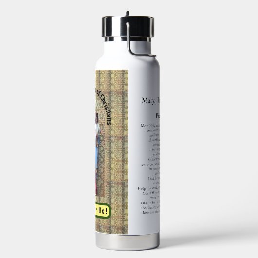 Unsere Frau Mary, Hilfe von Christen Trinkflasche (Links)