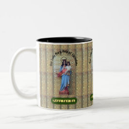 Unsere Frau Mary, Hilfe von Christen Zweifarbige Tasse