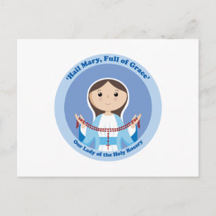 Unsere Frau vom Rosenkranz Postkarte