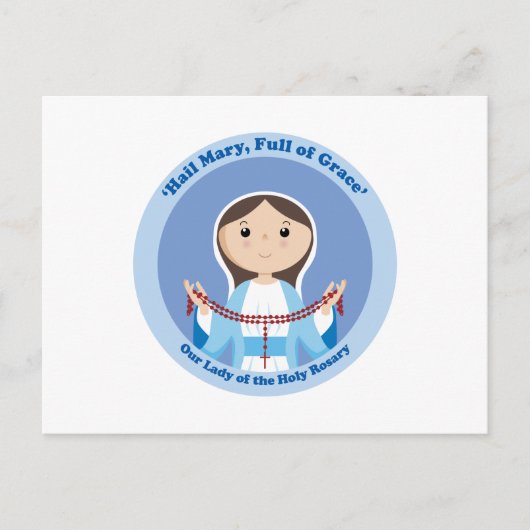 Unsere Frau vom Rosenkranz Postkarte (Vorderseite)