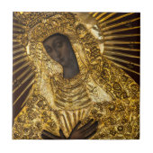 Unsere Frau vom Tor der Morgenröte Litauen Fliese (Vorderseite)