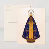 Unsere Frau von Aparecida Feiertagspostkarte (Vorne/Hinten)